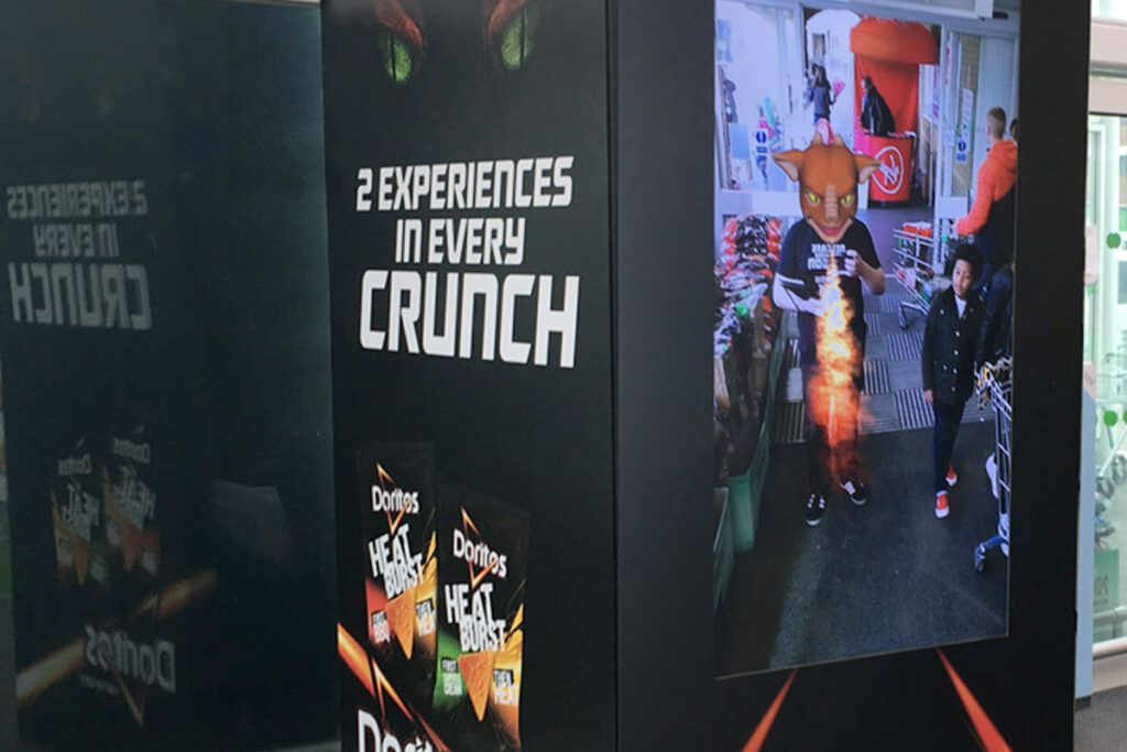 When agency partner, Momentum, asked us to turn Asda customers into the dragon from the Doritos Heat Burst TV campaign, we took up the challenge with an augmented reality experience.